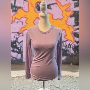 Elegant Lavender Long Sleeve Top